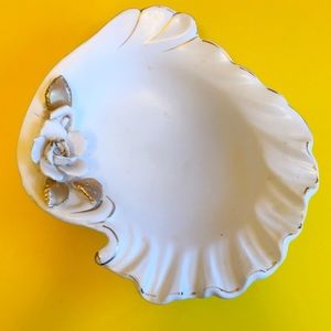 Vintage Alaskan Rose Porcelain Jewelry Dish